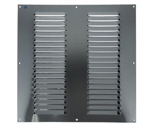 Grille estampée Renson 436 400x400 mm surface libre 28% anodisé argent 44004001