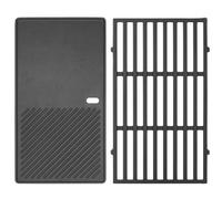 Grille et plaque de cuisson en fonte de 44,5 cm pour Weber Spirit I & II 200 Series (avec boutons de commande avant), 7637 Grille de cuisson et poêles de rechange pour Weber Spirit E-210 E-220 S-210 S