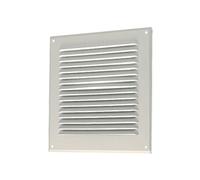 Grille extérieure à auvent GAT 200x200 mm aluminium blanc - - 11001005