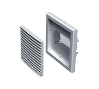 Grille extérieure carrée GPA 186x186 mm plastique blanc - - 11001503