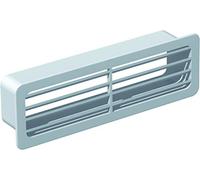 grille extérieure pour conduit plat pvc rigide - 55 x 220 mm