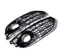 Grille Feu Antibrouillard Compatible Avec Pour A4 B8 B8.5 Pour ALLROAD 2009-2015 2 Pièces Pare-chocs Avant Feux Antibrouillard Grille Grille En Nid D'abeille