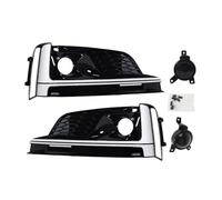 Grille Feu Compatible Avec A5 B9 2017 2018 2019 2020 1 Ensemble De Grilles En Nid D'abeille Pour Pare-chocs Avant, Cadre De Phare Antibrouillard