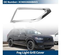 Grille Feux Brouillard Avant Couverture InfšŠrieure Pare-Chocs Avant Inserts Couverture Feux Brouillard No.3Cn853666Bav3 Pour Vw Atlas 2018-2020 Ton ArgentšŠ Abs 1 Pc Droit Voiture