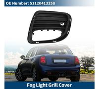 Grille Feux Brouillard Avant Couverture InfšŠrieure Pare-Chocs Avant Inserts Couverture Feux Brouillard N¡ã51120413258 Pour Mini R56 2005-2015 Noir Abs 1 Pc Arriššre Droit Voiture