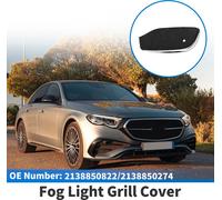 Grille Feux Brouillard Couverture InfšŠrieure Avant Insertions Couverture Feux Brouillard No.2138850822 Pour Mercedes-Benz Classe E 16-20 Noir, Ton ArgentšŠ Abs 1 Pc Droit Voiture