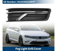 Grille Feux Brouillard Couverture InfšŠrieure Avant Inserts De Couverture Feux Brouillard No.561854662Gryp Pour Vw Passat 2016-2019 Noir, Ton ArgentšŠ Abs 1 Pc Avant Gauche Voiture