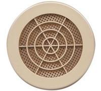 Grille Fixe Ronde à Clipser Avec Moustiquaire ø100mm Sable - Autogyre