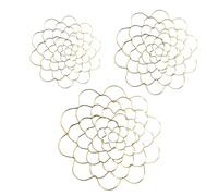 Grille florale - 3 outils de fixation florale en métal 70 g, support pour vase réutilisable | Grille grenouille D en acier inoxydable | Organisateur de fixation à tige pour vases