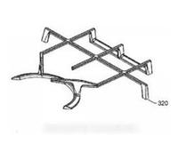 GRILLE FONTE DROIT OU GAUCHE pour table de cuisson ARTHUR MARTIN ELECTROLUX FAURE