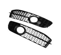 Grille Frontale de la Voiture Calandre Avant pour A6 C6 pour S-Line S-Facelifted 2008-2011 Grille De Phare Antibrouillard Avant en Nid d'abeille 4F0807681Q01C Grille Avant de la Voiture(Glossy Black)