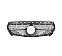 Grille frontale forme noir brillant Pour Benz C117 W117 2013-2019 Tuning Facelift Chrome Silve Calandre Avant(Diamonds-Black)