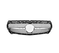 Grille frontale forme noir brillant Pour Benz C117 W117 2013-2019 Tuning Facelift Chrome Silve Calandre Avant(Diamonds-Silver)