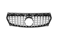 Grille frontale forme noir brillant Pour Benz Pour CLA W177 13-19 Grille Black Diamonds Grille De Pare-chocs Avant Chrome Silver Diamonds Calandre Avant(GTR-Chrome Silver)