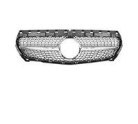 Grille frontale forme noir brillant Pour Benz Pour CLA W177 13-19 Grille Black Diamonds Grille De Pare-chocs Avant Chrome Silver Diamonds Calandre Avant(Diamond-Silver)