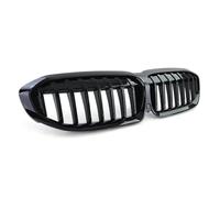 Grille frontale forme noir brillant Pour BMW G20 Série 2019-2022 Pare-chocs Avant Capot Calandre De Course Remplacement Black Diamond Meteor Calandre Avant(1 Slat-Glossy Black)