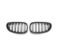 Grille frontale forme noir brillant Pour BMW Pour M5 E60 E61 325i 2004-2009 Pare-chocs Avant Chrome Diamants Grilles De Capot Calandre Avant(Double-Matte Black)