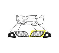 VAN WEZEL 0113595 Grille de ventilation, pare-chocs