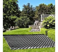 Grille GéO-Cellulaire, AlléE GéOgrille De 5 cm, Stabilisateur Gravier GéOgrille pour AlléEs, Parkings pour Camions LéGers, Grilles ContrôLe Boue du Sol avec Trou Drainage(2x3m(6.5x10ft))