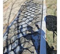 Grille géo découpable en plastique de 5 cm pour stabilisation d'allée, grille de gravier pour patio, pelouse et aménagement paysager - Capacité de charge de 3,8 kg (6 m de long x 1 m de largeur)