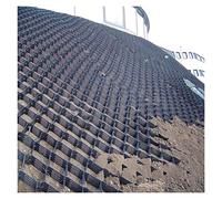 Grille géocell en polyéthylène haute densité pour allée, stabilisation des pentes, parkings et chemins (2 x 5 m) 10 cm de haut)