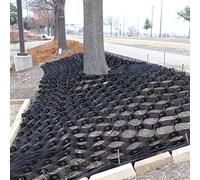 Grille géographique robuste en nid d'abeille pour allées et allées 4 x 10 m - Renforcement du sol - Grilles de stabilisation de pente durables pour chemins de randonnée