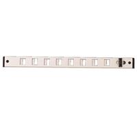 Grille glissière 275x22mm alu - - 11944