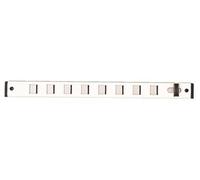 Grille glissière 375x22mm blanc - - 11945