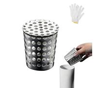 Grille Gouttière Acier Inoxydable 304 Diamètre 50-200mm, Gouttières de Protection pour Tuyaux de Descente, Extérieur Salle de Jardin Fixation sans Outil(110-125/4.33-4.9in)