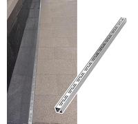 grille gouttiere drainag protege 1 2 3 4 5 6 Pcs Shallow Drainage Channel 50mm High, Rustproof Waterproof Metal Bathroom Gutter Guard, 150 Cm Outdoor Trench Drain For Farms Yards Deck Gardens(LxWxH 15