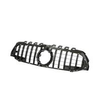 Grille Grille Pare-Chocs Avant pour Benz Classe A V177 W177 2019-2022 pour GTR Diamond pour AMG A35 A45 Grille Chorme Noire A200 A180 Radiateur(Style 4)