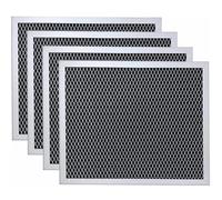Grille Hotte Aspirante Lot de 4 filtres à charbon en aluminium for hotte cuisinière compatibles avec Whirlpool