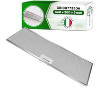 Grille Hotte Aspirante Métallique 560 x 200 x 9 mm avec Code Original GRI0077330A pour Elica - MADE IN ITALY - Garantie de 5 Ans - ONIX TECH