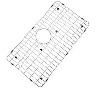 Grille inférieure d'évier de cuisine en acier inoxydable et grille de protection pour évier de cuisine, 66 x 35,6 cm avec drain arrière pour évier simple