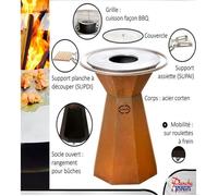 Grille inox Ø28 cm Le Churrasco pour brasero Ø70 cm - GIBBQØ28