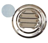 Grille inox Ronde Avec Moustiquaire Ø 65 mm inox Aération Ventilation
