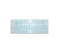 Grille intérieure aération plastique 185x70 mm - blanche