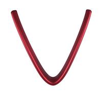 Grille Intérieure Avant en ABS Rouge, 37x35,5cm, 1 Pièce - Protection Antirayures, Design Auto - adhésif, Compatible Romeo 2017-2018