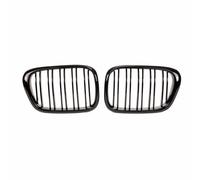 Grille Kühlergrill Double Treillis Pour BMW 5er E39 Noir Noir Haut Brillant +