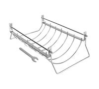 Grille latérale en acier inoxydable : support en maille robuste, support efficace pour la viande | Organisateur de salle de fumer pour le barbecue de jardin, accessoire de grillage fiable pour la