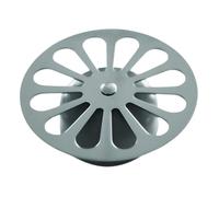 Grille marguerite inox Ø85 mm avec cloche pour bonde de douche