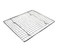 Grille métallique chromée pour refroidir les cookies, gâteaux, muffins et aliments rôtis avec répartition équilibrée du poids et pieds antidérapants