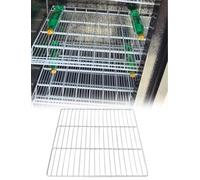 Grille métallique, étagère pour congélateur et vitrine réfrigérée | Séparateur en Treillis Métallique Multiscène pour Réfrigérateur et Congélateur, Bord Arrondi(43x40 cm)