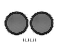 Grille métallique pour haut-parleurs de 8 pouces, grille ronde en plastique ABS avec couvercle de protection, son puissant, son puissant, son