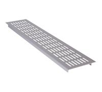 Wallair Grille métallique pour ventilation 480 X 100mm argent Wallair N35847 argent (L x l x H) 480 x 100 x 16 mm N35847