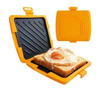 Grille- micro-ondes - de cuisson double face, presse-chaleur réutilisable antiadhésif, mini machine à de poche | Cuiseur à gaufres pour camping-car, camping-car, vacances, école, dort