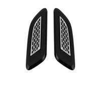 Grille Moteur D'AéRation 2 Pièces Universel Voiture Entrée D'air Capot Capots Scoop Évents Autocollant Décoratif Couverture Tuning Auto Compatible Avec Ford Pour Mustang(Silver)