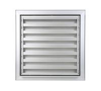 Renson Grille de ventilation F1 41122 – 200 x 200 mm aluminium gris, moustiquaire inox