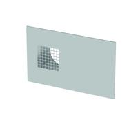Grille murale extérieure combinée ComfoEdge Dupla DN160, air extérieur à droite, aspect acier inoxydable de Zehnder - 990430577