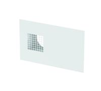 Grille murale extérieure combinée ComfoEdge Dupla DN160, air extérieur à droite, blanc, RAL 9016 de Zehnder - 990430575
